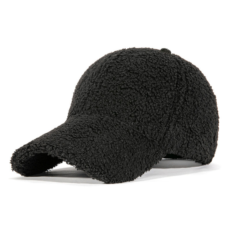Lamb Wool Cap Black